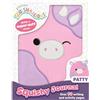 Bookoli Original Squishmallows Squishy Journal Patty | Soft Plush Notebook with 30+ Colouring & Activity Pages | Collectable Squishable Cover | Creative Journal for Kids | Official Squishmallows Gift