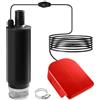 JOJOCY Pompa sommergibile senza fili compatibile con batteria Milwaukee da 18 V, mini adattatore per pompa acqua olio, diesel, acqua, carburante con filtri per sedimenti