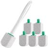 songyea Detergente per WC in pietra pomice, 6 pezzi, con 1 manico, pietra pomice, per WC, bagno, cucina, piscine, per rimuovere le macchie ostinate