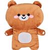 Cartomania Borsa acqua calda plushy feel at home, Tema panda, Bianco, Morbido cuscino plushy integrato, Portatile, Per bambini e adulti, Idea regalo