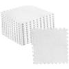 Keenso 10 Pezzi 30x30 Cm/11,8x11,8 Pollici Tappetino in Schiuma di Puzzle Peluche, Tappetino Antiscivolo per Puzzle per Pavimento della Stanza (WHITE)