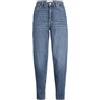 Jack & Jones JXLISBON Mom HW CR4020 DNM Noos - Jeans da Donna, Blu Jeans Scuro, 28W x 34L