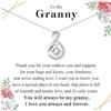 VOSAP Collana con ciondolo infinito per nonna, nonna, regalo di compleanno, festa della mamma, Natale per nonna, Zirconia cubica