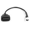 Qiilu Cavo Scanner diagnostico Duokon 3 Pin a OBD2 codice scanner per motocicletta, cavo diagnostico scanner per specifiche standard adatto per Yamaha X-MAX N-MAX MT-125