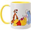 Widdop and Co Disney Winnie The Pooh & Friends Tazza da caffè/tè in ceramica - giallo/bianco
