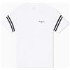 Armani Exchange Maglietta da Uomo, a Righe, con Logo Rotondo, Colore Blu, S, Navy Scuro, S