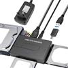 Gbformat Adattatore USB3.0 IDE e SATA, 5Gbps USB3.0 a SATA IDE Adattatore per Disco Rigido ConvertitoreSATA&IDEper Unità HDD o SSD da 2,5 e 3,5 Pollici, DVD-RW,CD-ROM,CD-RW