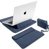 MiRowy 15-16 Pollici Custodia per PC Portatili, con Funzione Supporto Borse per Laptop Cover, per MacBook Pro 16 Pollici (M5~M1, Pro/Max), MacBook Air 15 Pollici (M5~M2), Surface, Dell (15-16 | Blu Scuro)