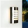 Licht-Erlebnisse Lampada da parete per esterni LYNMARK dal design moderno in acciaio inox IP44 illuminazione antiriflesso ideale per porta d'ingresso giardino viale