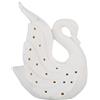 Dioche Lampada Decorativa a Forma di Cigno Lampada Decorativa a Forma di Cigno Lampada Decorativa in Ceramica a Forma di Cigno Adorabile Delicata in Ceramica per Libreria da Camera da (Modello XS30103-1)