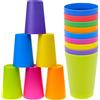 OVBOVA 9 Pezzi Plastica Bicchieri, Bicchieri Di Plastica Colorati 260ml Bicchieris Riutilizzabili, Plasticas Bicchieri Set Per Cucina, Feste All'Aperto, Barbecue, Viaggi (9 Colori)