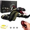 SGZIOO Serpente Telecomandato, Cobra Serpente Finto Telecomandato con Lingua Retrattile e Coda Oscillante, per Scherzi, Cobra Giocattolo Regalo per Bambini, Gatti e Feste