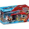PLAYMOBIL City Action 71193 Stazione dei Vigili del Fuoco con Motocicletta, Valigetta Apribile E Trasportabile con Manico, Giocattolo da Viaggio, Giocattolo per Bambini dai 4 Anni in su