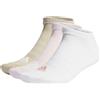adidas Cushioned Sportswear 3 Pairs Calzini Invisible/Sneaker, Black/White, XS