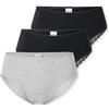 Schiesser 3 Pack Brazilian Slip Unterwäsche mit Spitze-Modern Multipacks Culotte, Assortiti 2_182905, 46 (Pacco da 3) Donna