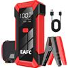 EAFC Avviatore di emergenza per auto Caricabatteria da 2000 A Booster di emergenza per avviamento di veicoli a benzina e diesel da 12 V