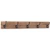 Bizzotto Appendino in Legno Rafter 5 Ganci Stile Industrial