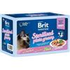BRIT Premium by Nature Cat Delicate Fillets in Gravy Family Plate Sterilised 12x85g cibo umido in salsa per gatti adulti sterilizzati