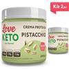 Love Keto Crema Proteica Gusto Pistacchio 200 Grammi Kit 2 Pezzi