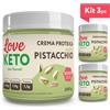 Love Keto Crema Proteica Gusto Pistacchio 200 Grammi Kit 3 Pezzi