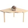 TMZELOA Piattaforma per criceto in legno, accessorio con spazzola, supporto per gabbia per criceti, criceti, criceti, criceti nani, Gerbils, Degus, cincillà, porcellini d'India e piccoli animali (22