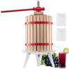 VEVOR Pressa Manuale per Vino di Frutta Cesto in Legno Massello 18L con 8 Blocchi, Spremiagrumi Manuale per Bevande Alcoliche Pressa per Sidro, Mela, Uva, Tintura, Miele, Olio d'Oliva Cucina, Casa