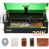 VEVOR Incisore Laser Posizionamento Automatico 20 W, Macchina per Incisione Taglio Laser con Telecamera Integrata, Area di Lavoro 500 x 320 mm, per Legno, Pelle, Vetro, Carta, Classe 1
