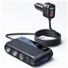 BESTEK Caricatore Auto USB-C PD 30W USB QC3.0, 9 in 1 148W Caricatore Auto Accendisigari 12V/24V con 3 Prese & 6 Porte con Display LED per iPhone Dash Cam