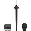 ZJchao Set 3 Pezzi Strumento Applicatore Pennello per Eyeliner in Silicone, Colore della Pelle Impermeabile 4g Pennello per Disegnare Aiuti per Eyeliner per Truccatori(Nero)