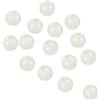 PATIKIL 200 Pezzi 4mm Luminoso Pesca Perline Plastica Bagliore Pesca Bianco