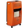 BARTOLINI Stufa a Gas Bartolini Bella I 3 Mattoni Infrarossi Arancio - Potenza 1400W-4200W, Design Compatto e Mobile, Riscalda Fino a 120 mÂ²