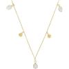 s.Oliver Collana con ciondolo in acciaio inossidabile/argento sterling 925 per donna, collana con cristallo, consegnata in una confezione regalo per gioielli