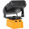Fafeicy Stufetta Portatile con Angolo Regolabile 55-85 200 W Alimentata a Batteria e 2 Uscite USB