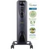 Bastilipo - RC-ECOFLUID-11 - Radiatore ecologico compatto con H2O naturale liquid, extra basso consumo, 2000 W, 0,9 kw/h, 11 elementi, c/termostato, colore nero.