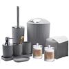 Bthenov Grey Bathroom Accessories Set di Accessori da Bagno Grigi, Grigio