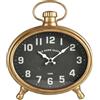 WELL HOME MOBILIARIO & DECORACIÓN Well Home Orologio apred ovale corpo dorato 21x4,8x23,5cm