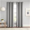 Eclipse Darrell - Tenda oscurante per finestra, moderna, termica, con occhielli, per camera da letto o soggiorno (1 pannello), 94 x 137,2 cm, grigio
