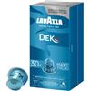 Lavazza 30 Capsule Caffè Lavazza DEK Decaffeinato compatibili Nespresso Alluminio
