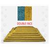 Nasonero Tappetino per Animali h.1 cm Double Face Blu Petrolio / Giallo Senape, 6-113x78cm