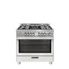 GLEMGAS Glem Gas Cucina 5 Fuochi Forno Elettrico Ventilato Inox