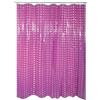 MSV, Tenda da doccia, PVC, Rivestimento antibatterico, 100% vinile, Anelli inclusi, Rivestimento antibatterico e idrorepellente, lavabile a 40°, Made in Europe, Viola, 180 x 200 cm