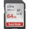 SanDisk 64GB SDXC Ultra Class 140 MB/s