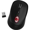 TECHMADE AC Milan - Mouse Wireless Ufficiale | Design Ergonomico | Tecnologia Senza Fili | Sensore Ottico Preciso | Compatibile con PC e Mac | Tasti Silenziosi, Nero, Plastica (NERO)