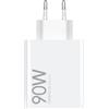 XIAOMI CARICABATTERIE ORIGINALE CASA MDY-15-EK 90W FAST TURBO CHARGE USB WHITE BULK PER SMARTPHONE