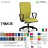 SEIPO TRIADE TD0046 Poltrona schienale alto braccioli Movimento sincro con traslatore Z Base 5 razze nylon SEIPO Tessuto V
