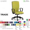 SEIPO TRIADE TD0046 Poltrona schienale alto braccioli Movimento sincro traslatore Z Base 5 razze nylon SEIPO Ecopelle D2