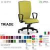 SEIPO TRIADE TD0045 Poltrona schienale alto con braccioli Movimento sincro "R4" Base 5 razze nylon SEIPO Ecopelle D2