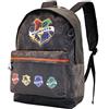 KARACTERMANIA Harry Potter College-Zaino HS FAN, Grigio, 30 x 43 cm, Capacità 22 L