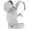MoMi Marsupio MoMi COLLET Grey per bambini di 3-48 mesi (peso 4-20 kg),con cappuccio e poggiatesta per il bambino