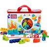 MEGA BLOKS First Builders Sacca Eco Grande, Blocchi per Bimbi | 150 pezzi, blocchi speciali, base con ruote, sacca inclusa, bimbi 1+ anni, per costruzioni facili, HHM96